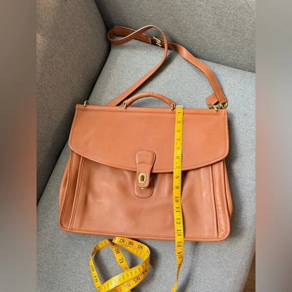 Vintage COACH Vintage 2way Briefcase Hand Bag Business K9Z 5266 Leather Brown - Picture 13 of 14